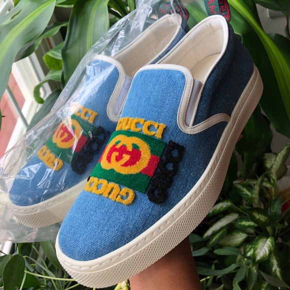 ‼️BRAND NEW‼️ Kura Denim Gucci Loafers - Picture 1 of 7
